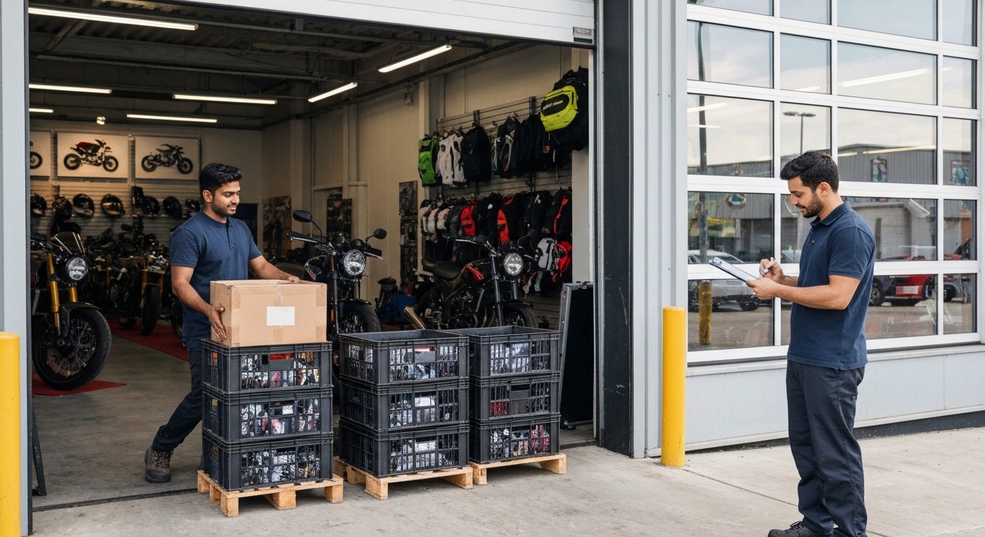 Compras y proveedores para tiendas de moto