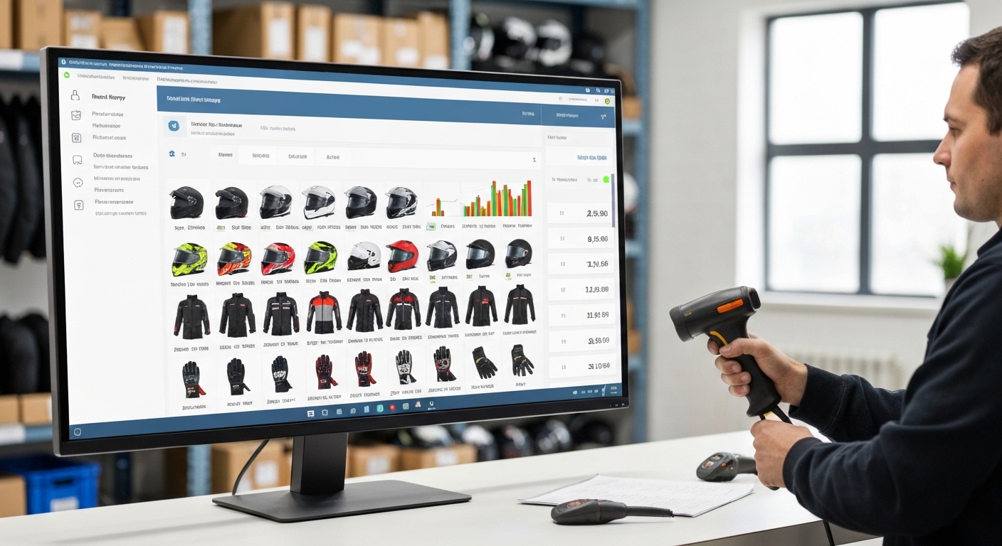 Control de inventario para tiendas de moto